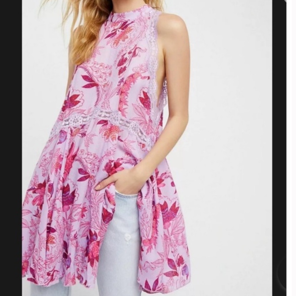 Free People She Moves Chemise Mini Dress Size Xs View 2